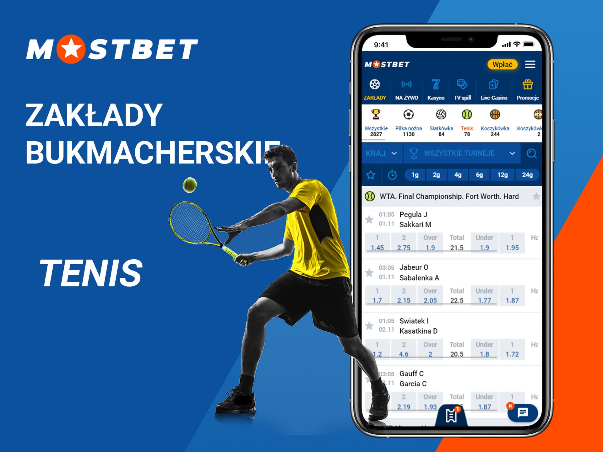 Zakłady bukmacherskie — tenis